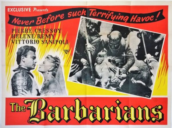 THE BARBARIANS ORIGINAL UK QUAD FILM POSTER 1953