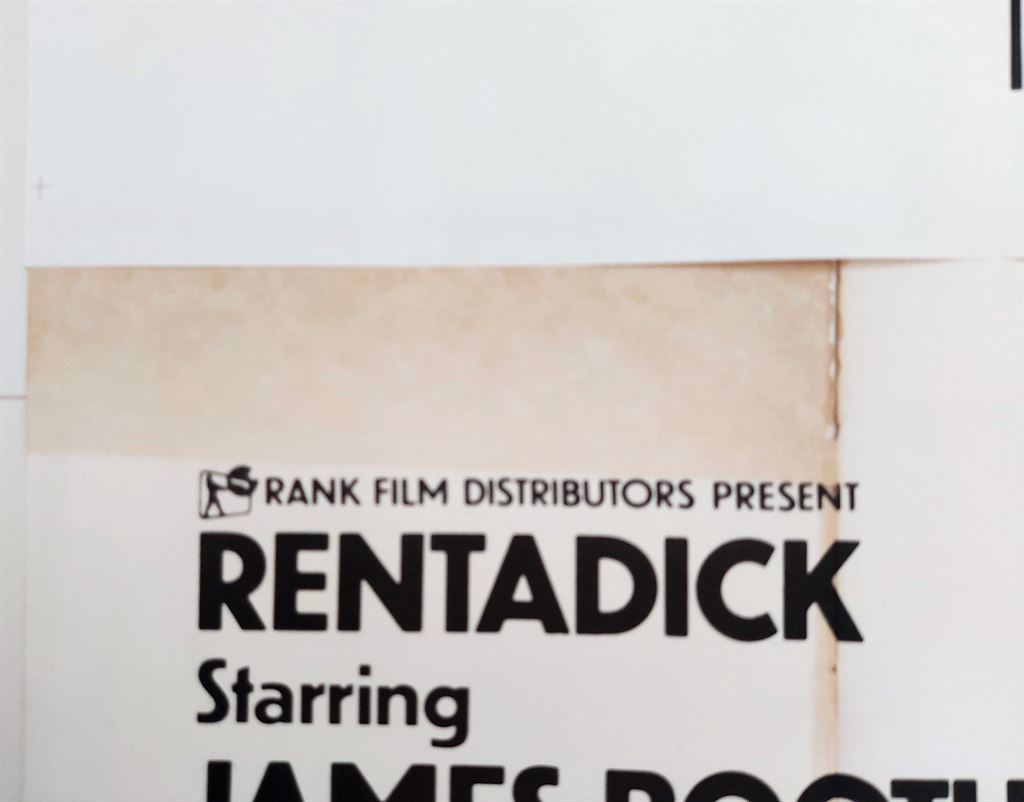 RENTADICK ORIGINAL UK 3 SHEET FILM POSTER 1972 - Image 4