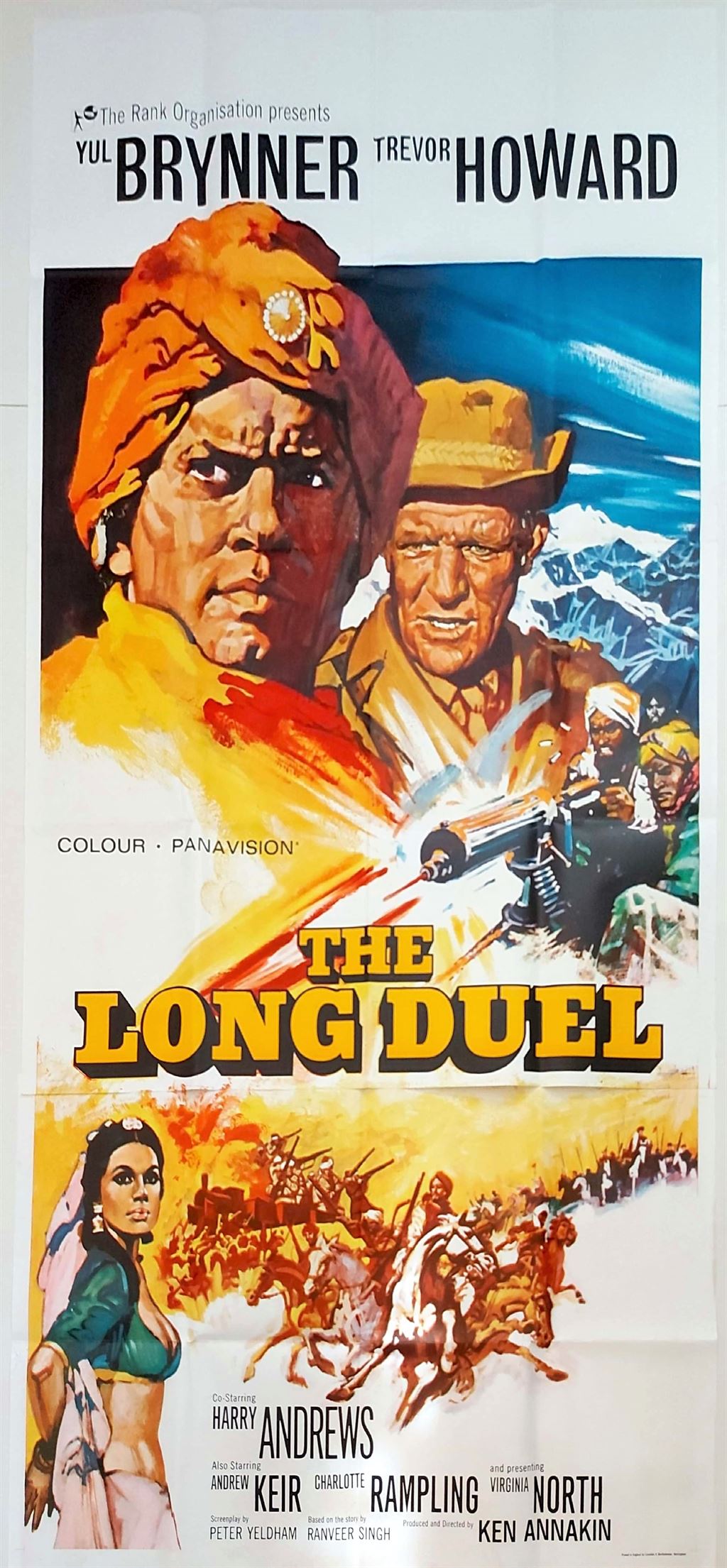THE LONG DUEL ORIGINAL UK 3 SHEET FILM POSTER 1967