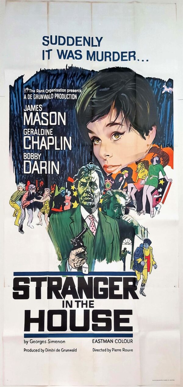 STRANGER IN THE HOUSE ORIGINAL UK 3 SHEET FILM POSTER 1967
