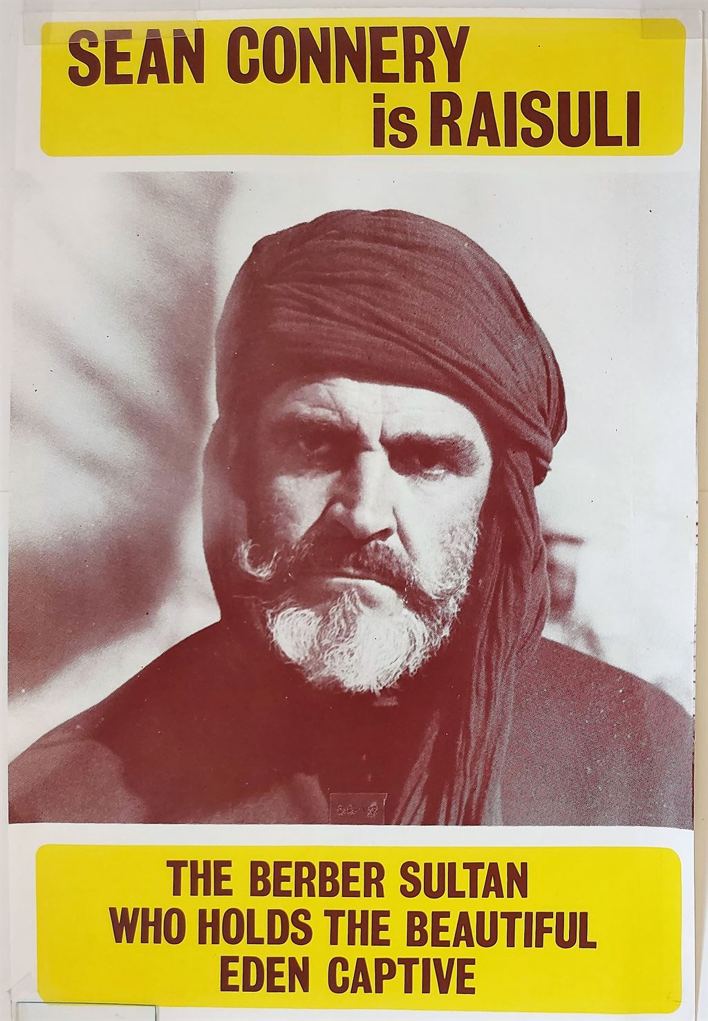 THE WIND AND THE LION ORIGINAL UK MARLER HALEY QUAD & DOUBLE CROWN FILM POSTERS 1975 - Image 2