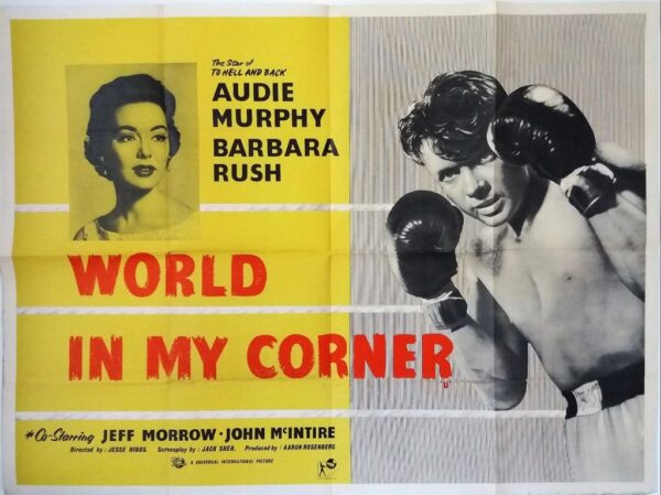 WORLD IN MY CORNER ORIGINAL UK QUAD FILM POSTER 1956