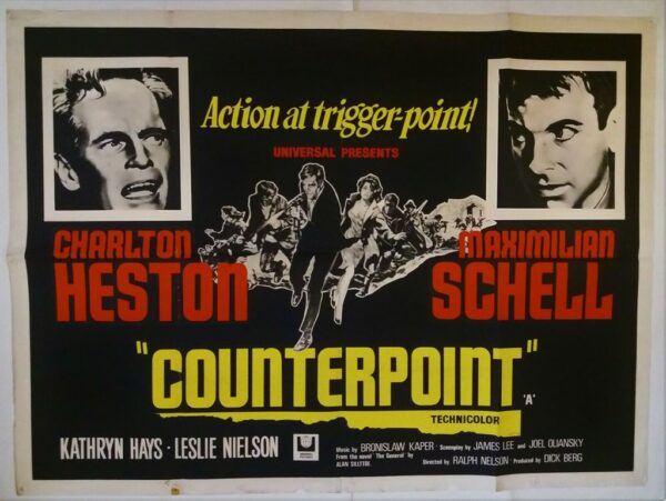 COUNTERPOINT ORIGINAL UK QUAD FILM POSTER 1968