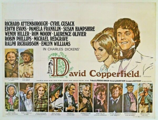 DAVID COPPERFIELD ORIGINAL UK QUAD FILM POSTER 1969