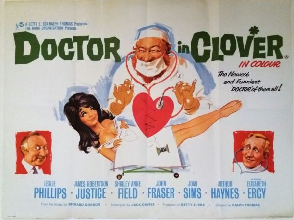 DOCTOR CLOVER ORIGINAL UK QUAD FILM POSTER 1966
