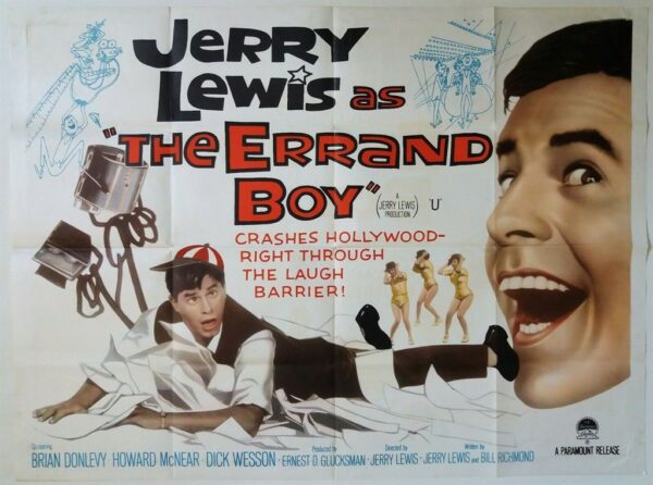 THE ERRAND BOY ORIGINAL UK QUAD FILM POSTER 1961
