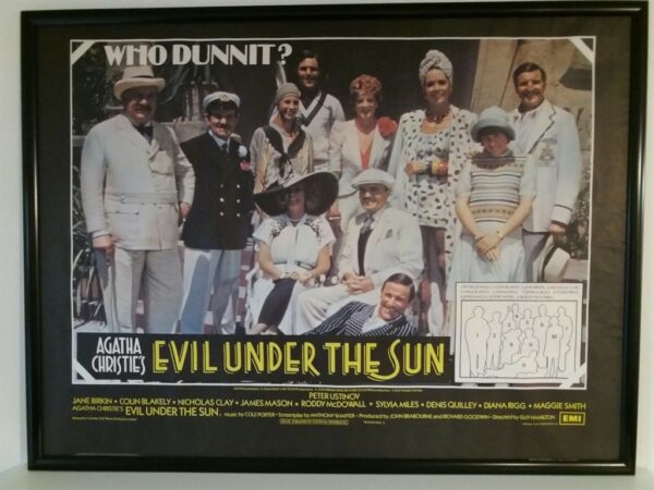 EVIL UNDER THE SUN ORIGINAL ADVENANCE UK ROLLED QUAD FILM POSTER 1982