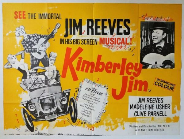KIMBERLEY JIM ORIGINAL UK QUAD FILM POSTER 1966