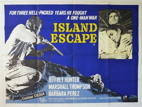 ESCAPE ISLAND ORIGINAL UK QUAD FILM POSTER 1962