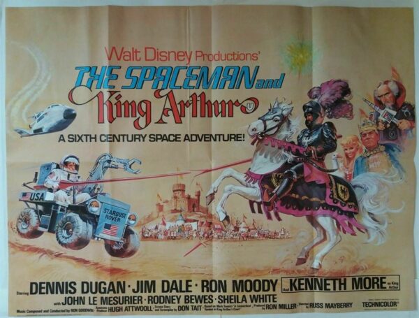 THE SPACEMAN AND KING ARTHUR ORIGINAL UK QUAD FILM POSTER 1979