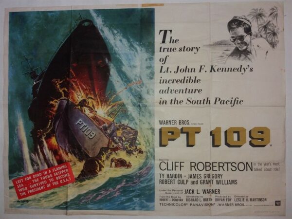 PT 109 ORIGINAL UK QUAD FILM POSTER 1963