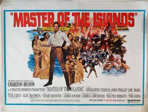 MASTERS OF THE ISLAND (THE HAWAIIANS) ORIGINAL UK QUAD FILM POSTER 1970 