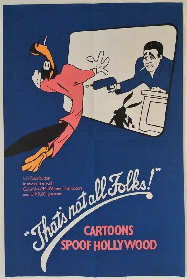 THAT'S NOT ALL FOLKS ORIGINAL UK DOUBLE CROWN FILM POSTER 1984