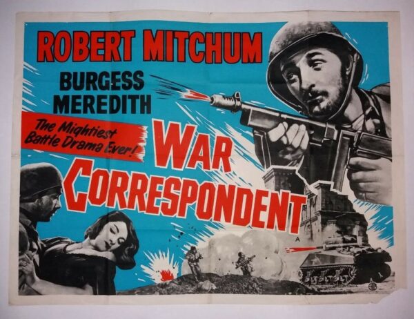 WAR CORRESPONDENT ORIGINAL UK QUAD FILM POSTER 1945