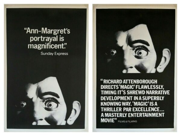 MAGIC ORIGINAL UK DOUBLE CROWN MARLER HALEY FILM POSTERS 1978