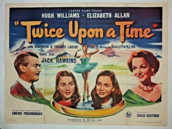 TWICE UPON A TIME ORIGINAL UK QUAD FILM POSTER 1953