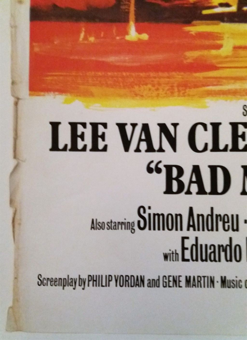 BAD MAN'S RIVER ORIGINAL UK QUAD FILM POSTER 1971 - Image 3