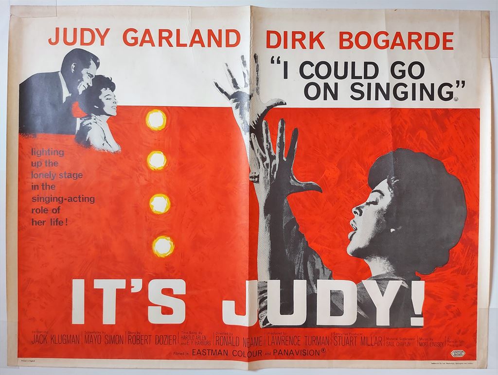 I COULD GO ON SINGING ORIGINAL UK QUAD FILM POSTER 1963