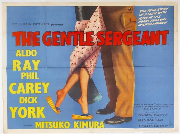 THE GENTLE SERGEANT ORIGINAL UK QUAD FILM POSTER 1965