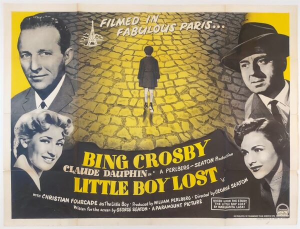 LITTLE BOY LOST ORIGINAL UK QUAD FILM POSTER 1953