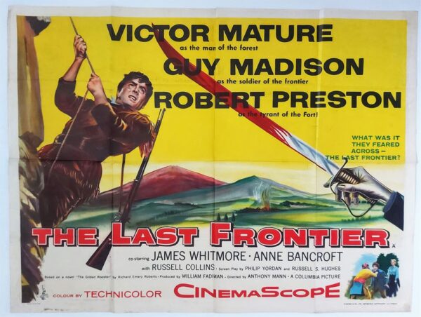 THE LAST FRONTIER ORIGINAL UK QUAD FILM POSTER 1955