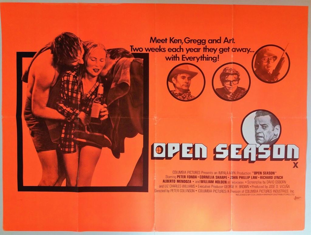 OPEN SEASON ORIGINAL UK QUAD + 2 DOUBLE CROWN MARLER HALEY FILM POSTERS 1974 - Image 2