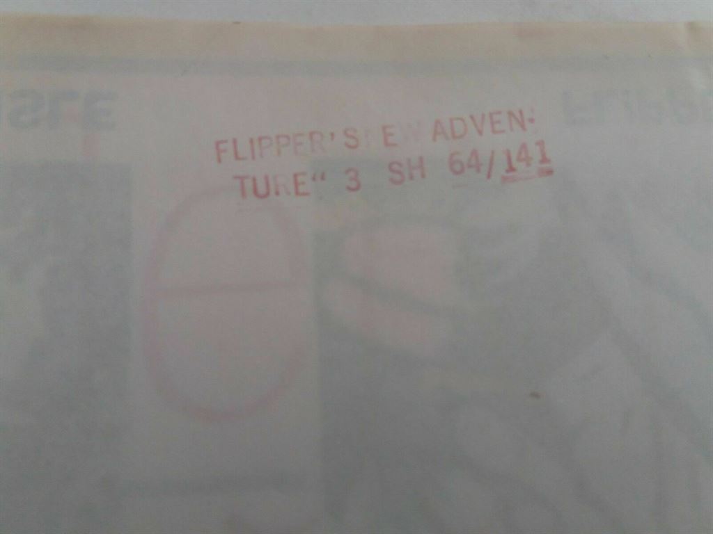 FLIPPERS NEW ADVENTURE ORIGINAL U.S. 3 SHEET FILM POSTER 41" X 78.5" 1964 - Image 2
