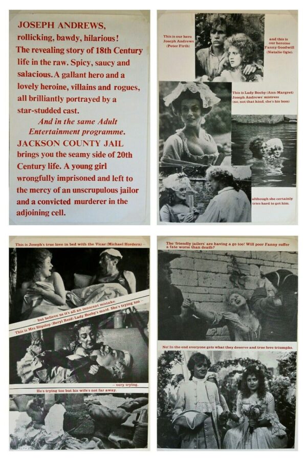 JOSEPH ANDREWS ORIGINAL UK DOUBLE CROWN MARLER HALEY FILM POSTERS 1977