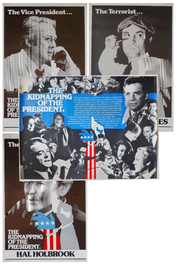 THE KIDNAPPING OF THE PRESIDENT ORIGINAL UK MARLER HALEY FILM POSTERS 1980