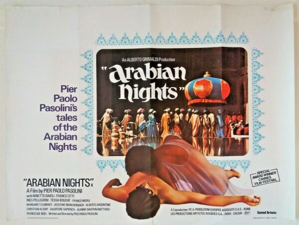 ARABIAN NIGHT'S ORIGINAL UK QUAD FILM POSTER 1978