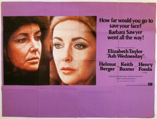 ASH WEDNESDAY ORIGINAL UK QUAD FILM POSTER 1973