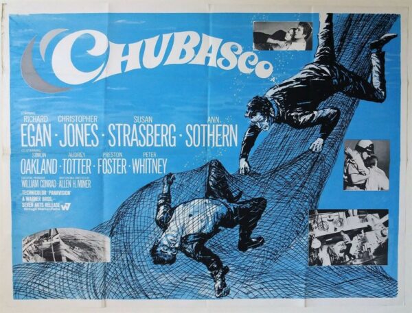 CHUBASCO ORIGINAL UK QUAD FILM POSTER 1968