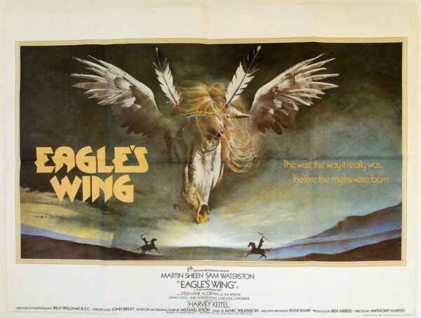 EAGLES WINGS ORIGINAL UK QUAD FILM POSTER 1970