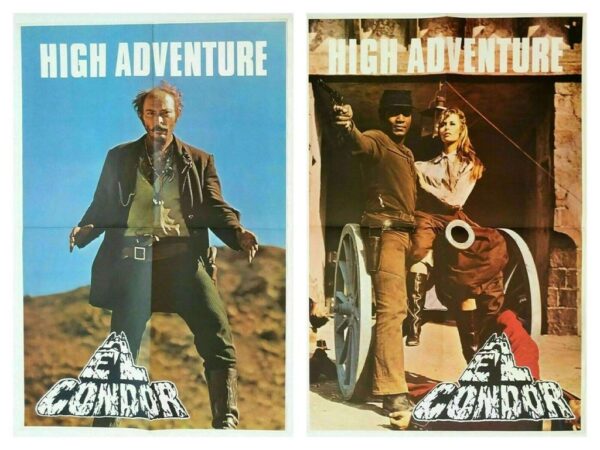EL CONDOR ORIGINAL UK 2 x DOUBLE CROWN FILM POSTERS 1970