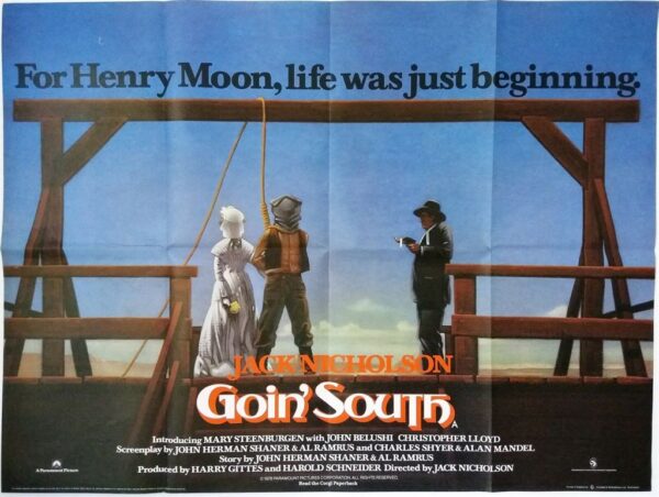 GOIN SOUTH ORIGINAL UK QUAD FILM POSTER 1979