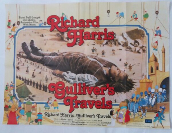 GULLIVER'S TRAVELS ORIGINAL UK QUAD FILM POSTER 1977 
