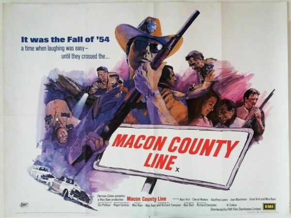 MALCON COUNTY LINE ORIGINAL UK QUAD FILM POSTER 1974 