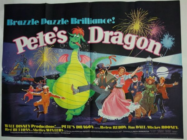 PETE'S DRAGON ORIGINAL UK QUAD FILM POSTER 1977