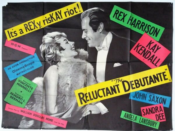 THE RELUCTANT DEBUTANTE ORIGINAL UK QUAD FILM POSTER 1958