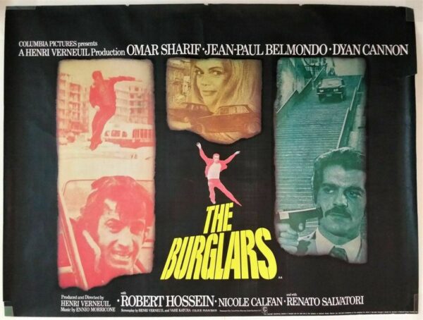 THE BURGLARS ORIGINAL UK QUAD FILM POSTER 1978 