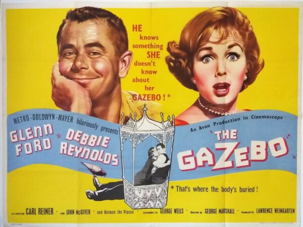 THE GAZEBO ORIGINAL UK FILM POSTER 1957