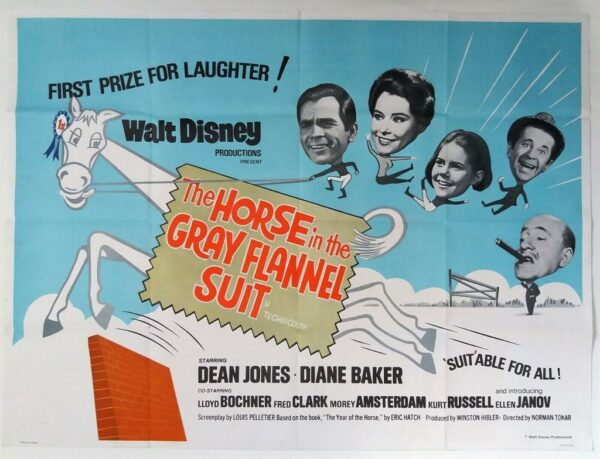 THE HORSE IN THE GREY FLANNEL SUIT ORIGINAL UK QUAD FILM POSTER 1968