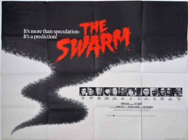THE SWARM ORIGINAL UK QUAD FILM POSTER 1978 