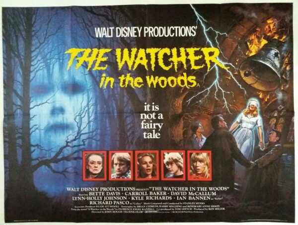 THE WATCHER IN THE WOODS ORIGINAL UK QUAD FILM POSTER 1980