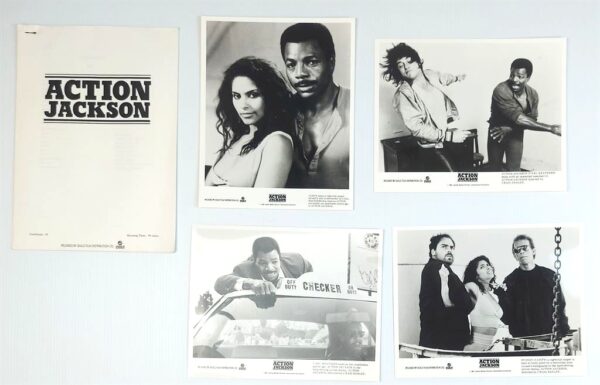 ACTION JACKSON ORIGINAL UK PUBLICITY PRESS KIT STILLS 1988