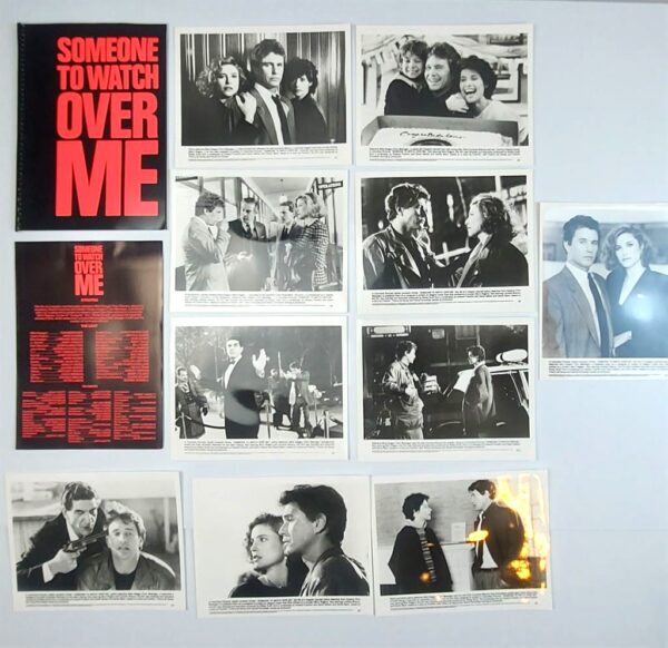 SOMEONE TO WATCH OVER ME ORIGINAL UK PUBLICITY PRESS KIT STILLS 1987
