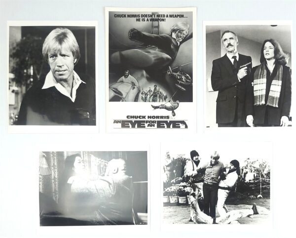 AN EYE FOR AN EYE ORIGINAL UK PUBLICITY PRESS KIT STILLS 1981