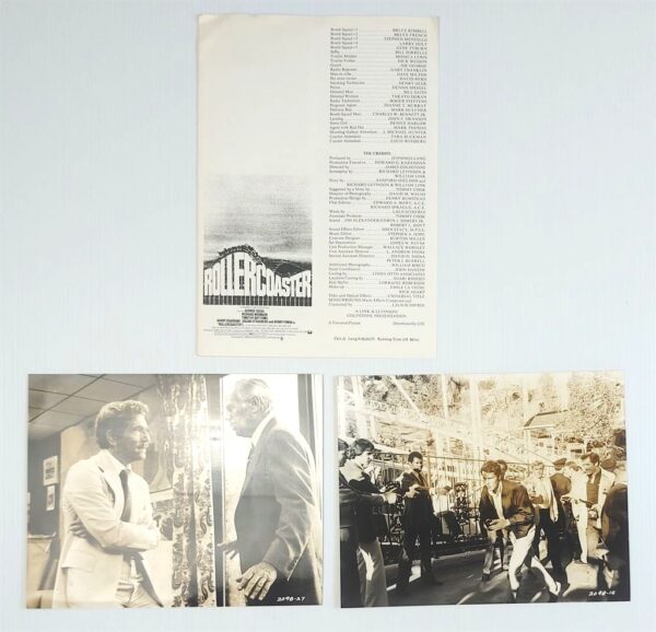 ROLLERCOASTER ORIGINAL UK PUBLICITY PRESS KIT STILLS 1977