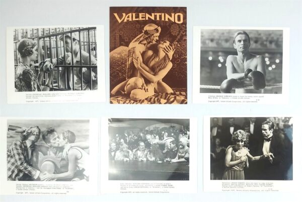 VALENTINO ORIGINAL UK PUBLICITY PRESS KIT STILLS 1977