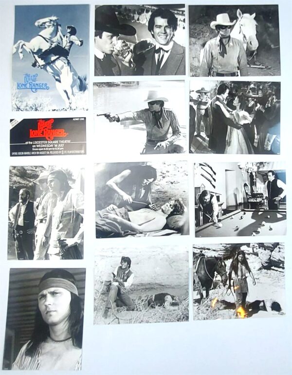 THE LEGEND OF THE LONE RANGER ORIGINAL UK PUBLICITY PRESS KIT STILLS 1981